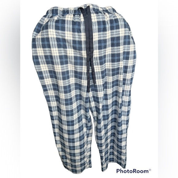 𝅺stafford Men’s PJ Pants Small, Blue and White 100% Polyester. Super Soft - Picture 1 of 7
